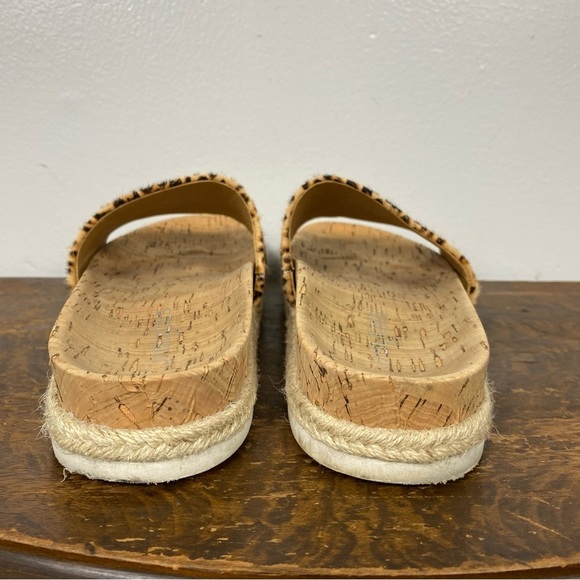 J/Slides Calf hair Leopard print slides - Picture 6 of 7